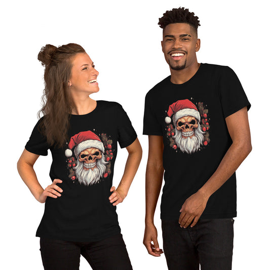 Skull Santa T-Shirt - Funny Foundry