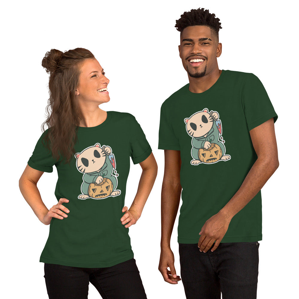 Halloween Lucky Cat T-Shirt - Funny Foundry