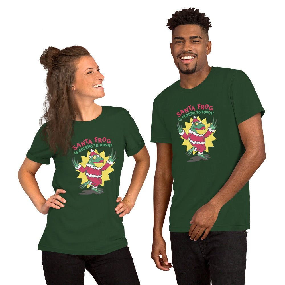 Santa Frog T-Shirt - Funny Foundry