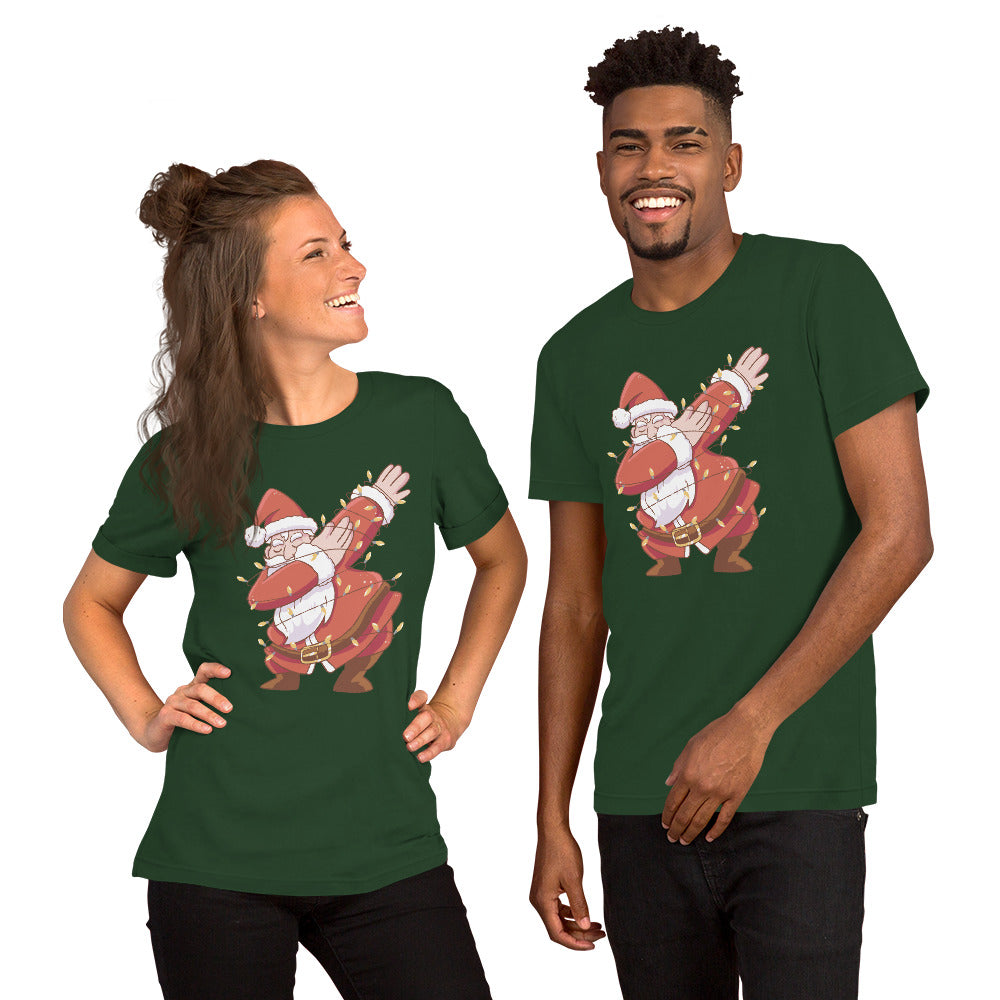 Santa Light T-Shirt - Funny Foundry