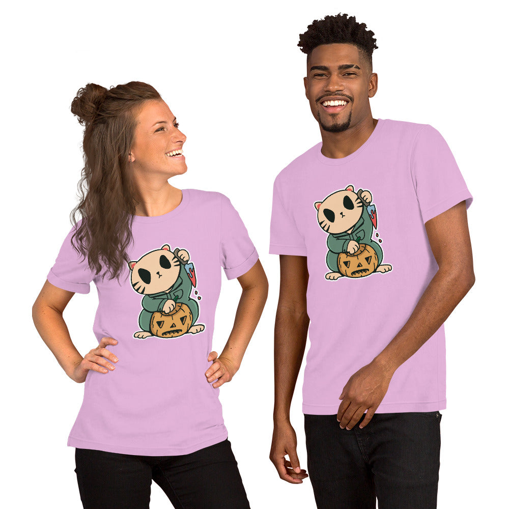 Halloween Lucky Cat T-Shirt - Funny Foundry