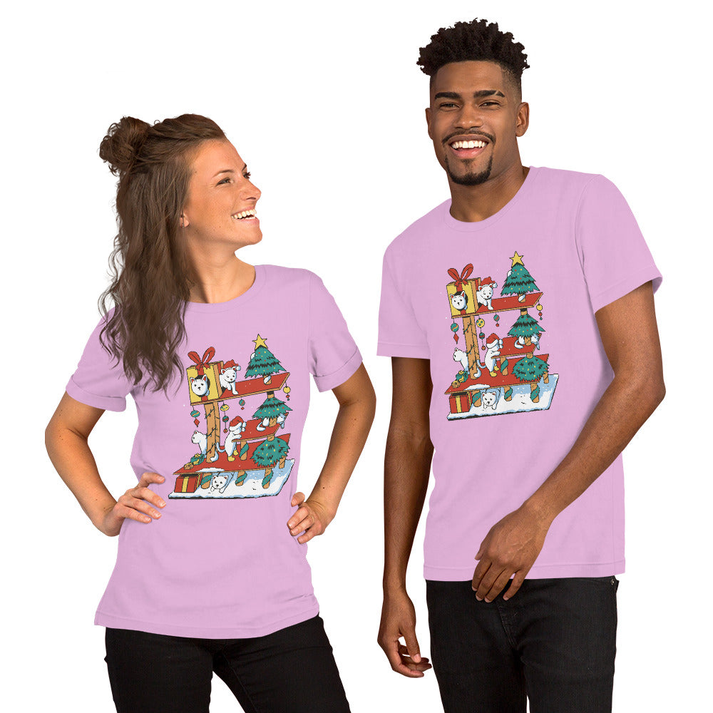 Cat House Christmas T-Shirt - Funny Foundry