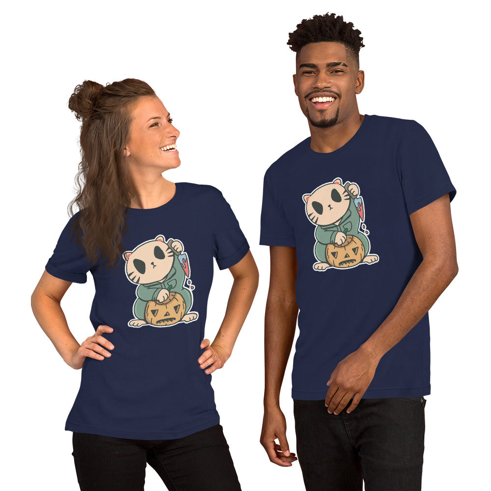 Halloween Lucky Cat T-Shirt - Funny Foundry