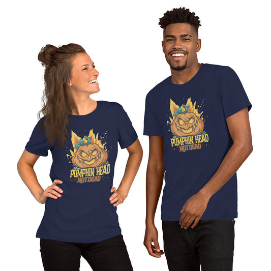 Halloween Pumpkin Head T-Shirt - Funny Foundry