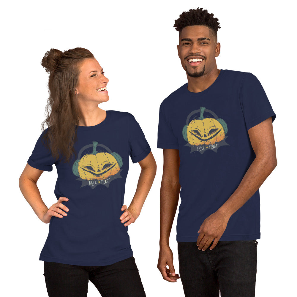 Trick or Treat Pumpkin T-Shirt - Funny Foundry