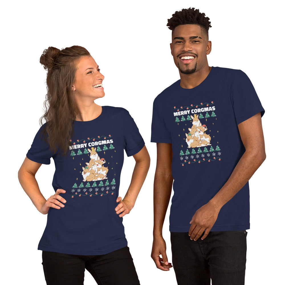 Mery Corgmas T-Shirt - Funny Foundry