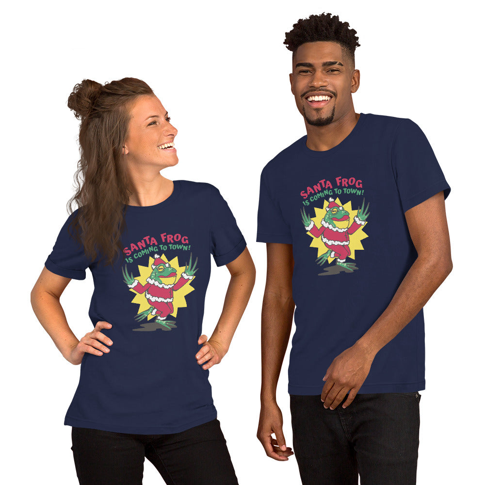 Santa Frog T-Shirt - Funny Foundry