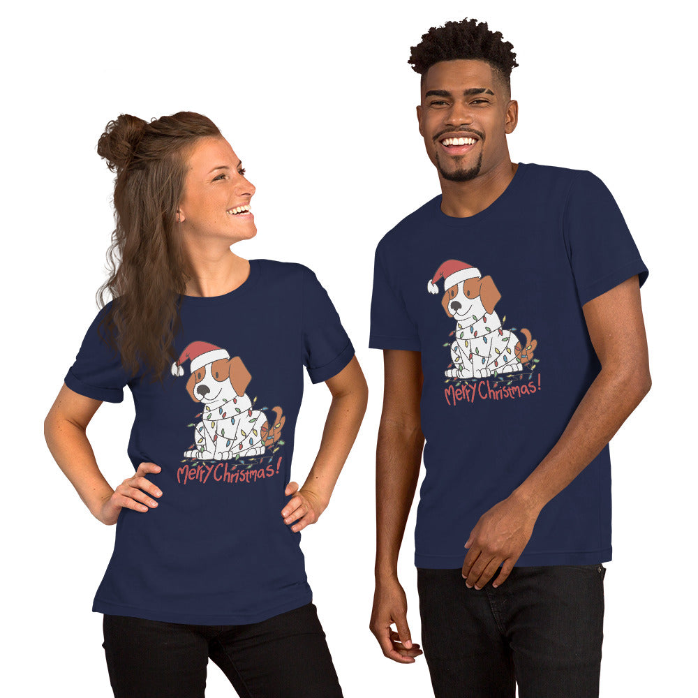 Beagle Merry Christmas T-Shirt - Funny Foundry