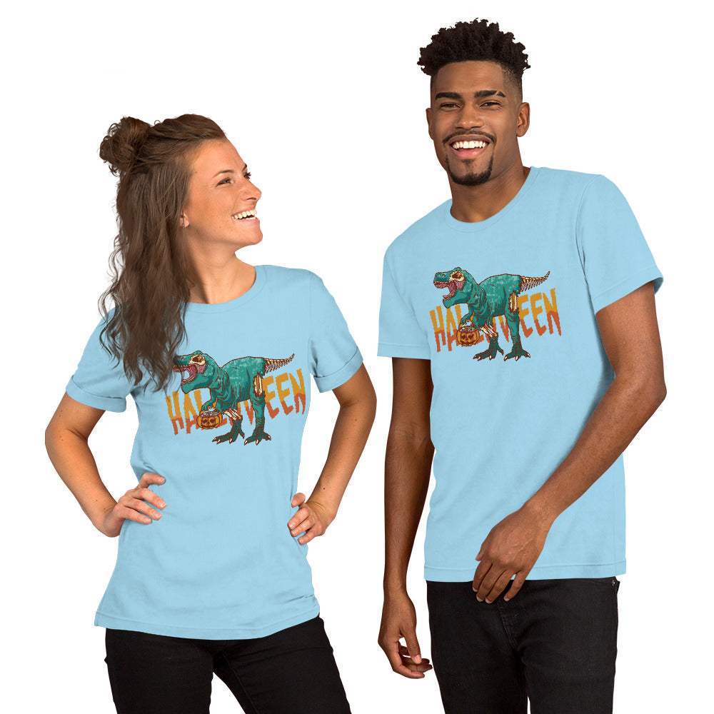 Zombie Halloween TRex T-Shirt - Funny Foundry