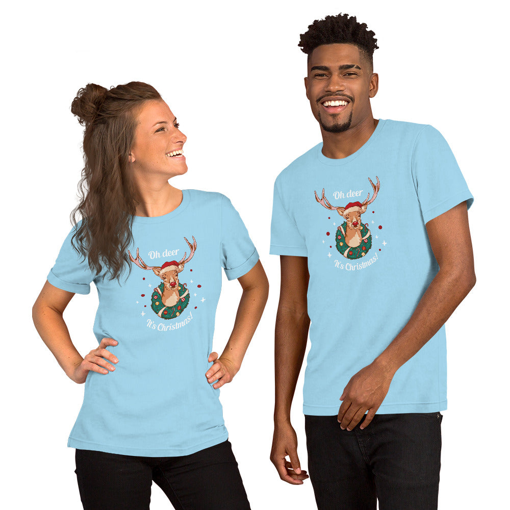 Christmas Deer T-Shirt - Funny Foundry