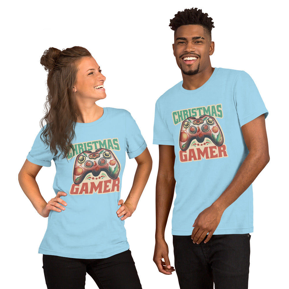 Joystick Christmas T-Shirt - Funny Foundry