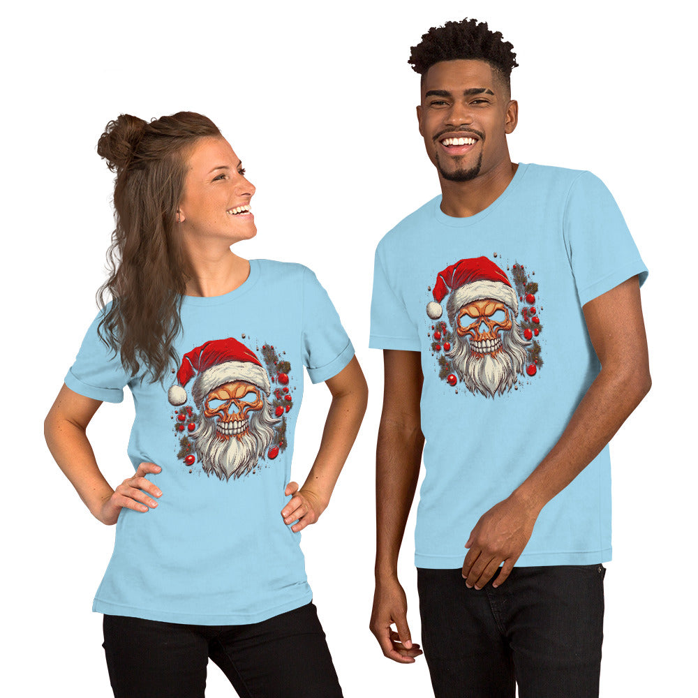 Skull Santa T-Shirt - Funny Foundry