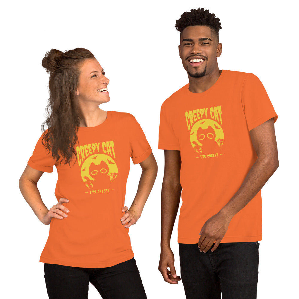 Creepy Cat Halloween T-Shirt - Funny Foundry