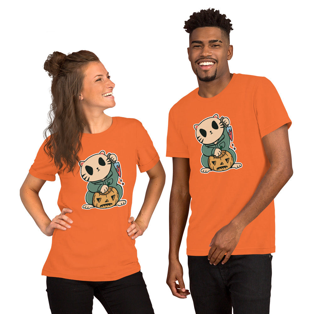 Halloween Lucky Cat T-Shirt - Funny Foundry