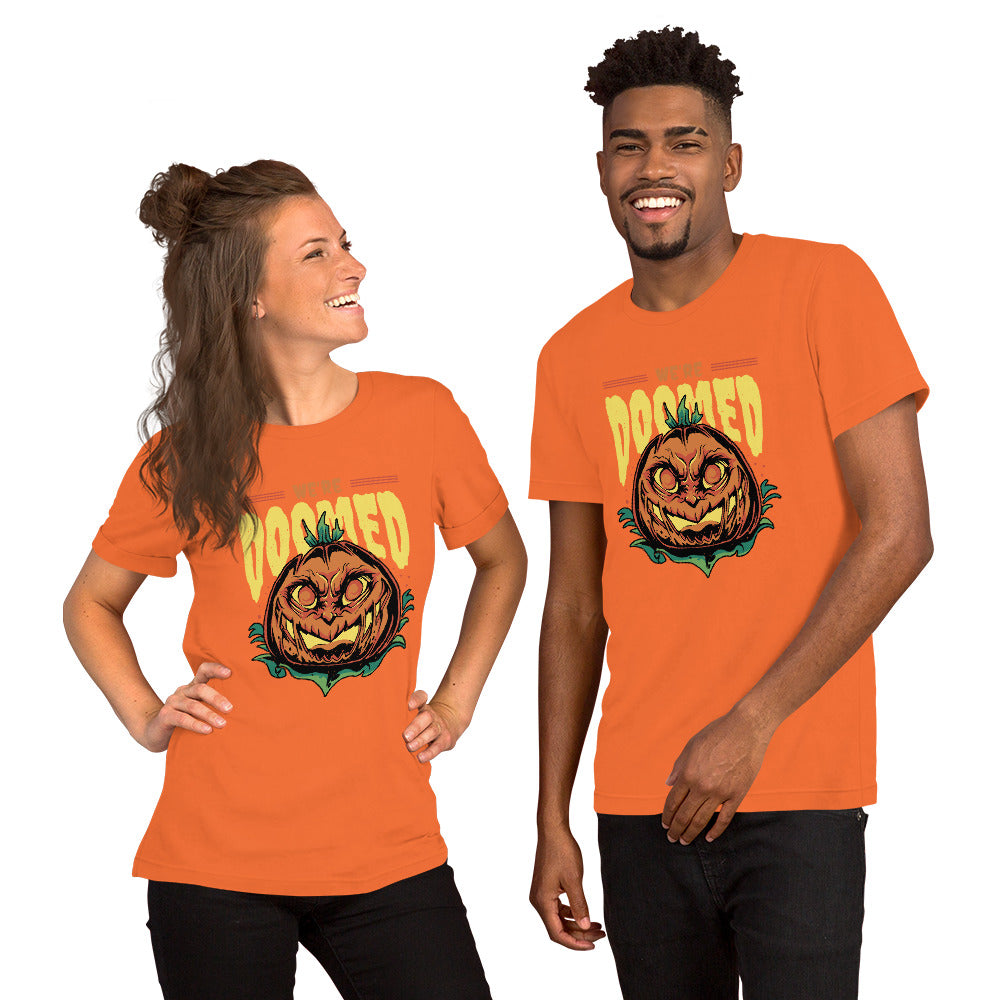 Halloween Pumpkin Doomed T-Shirt - Funny Foundry