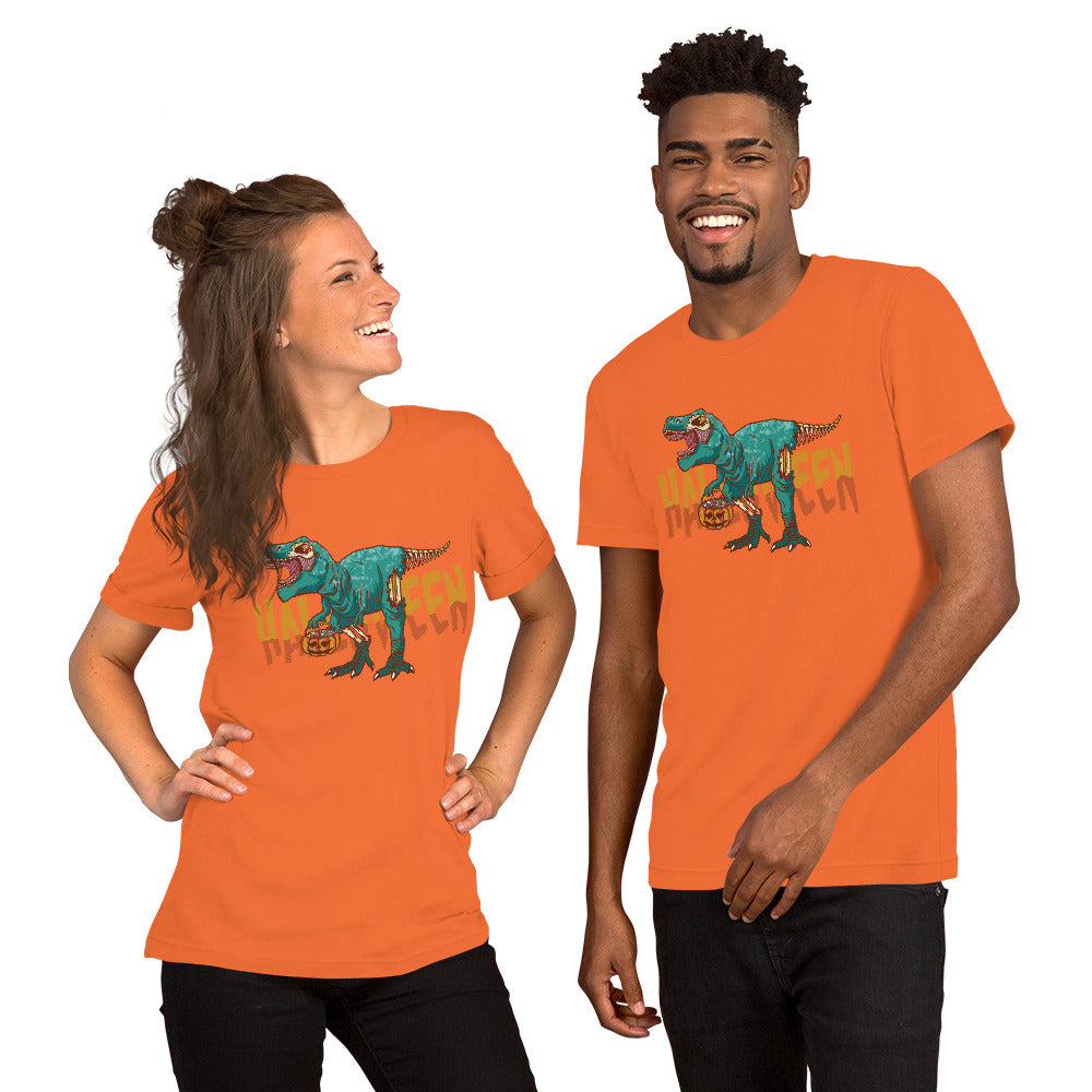 Zombie Halloween TRex T-Shirt - Funny Foundry