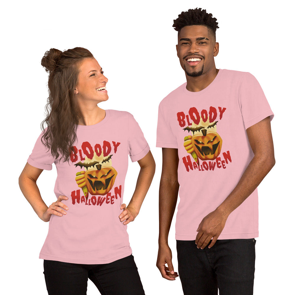 Bloody Halloween Pumpkin T-Shirt - Funny Foundry