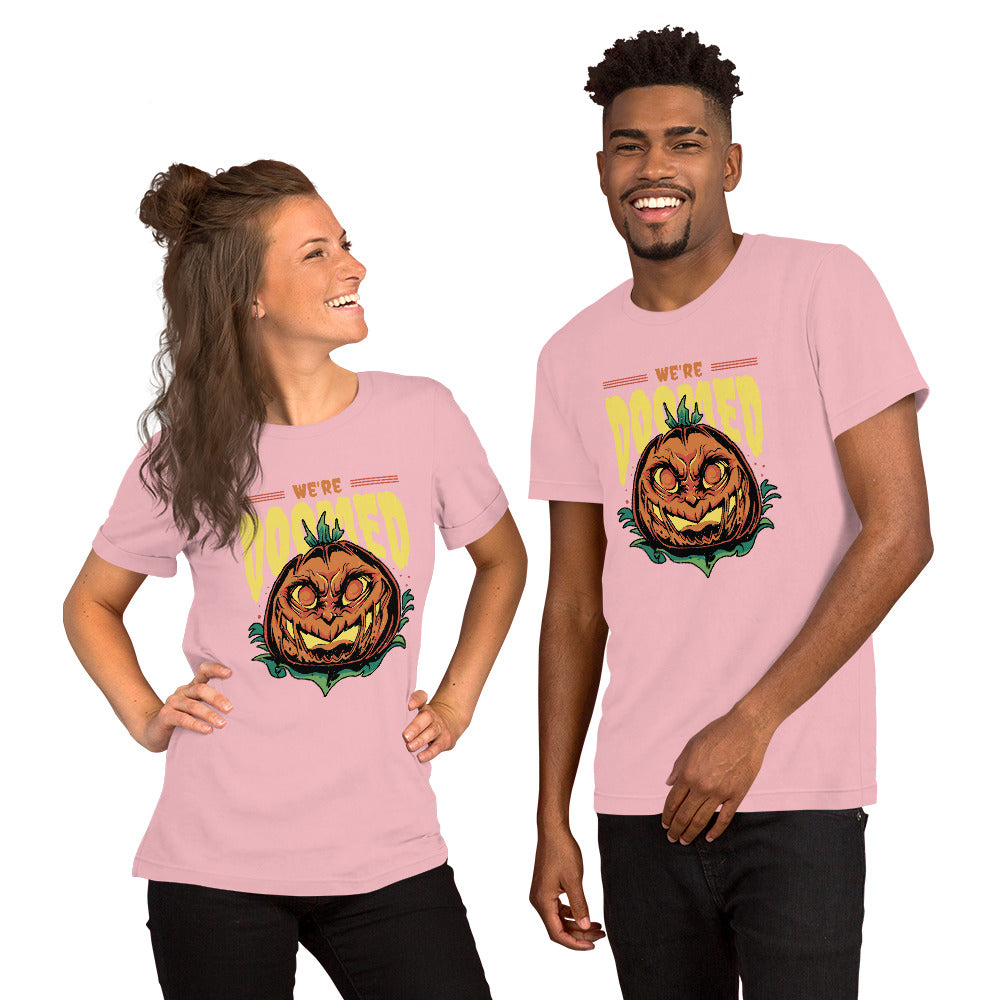 Halloween Pumpkin Doomed T-Shirt - Funny Foundry