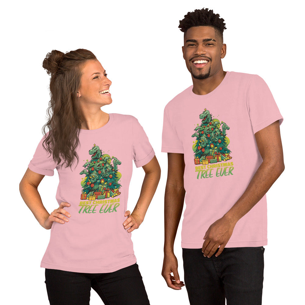 Dino Christmas Tree T-Shirt - Funny Foundry