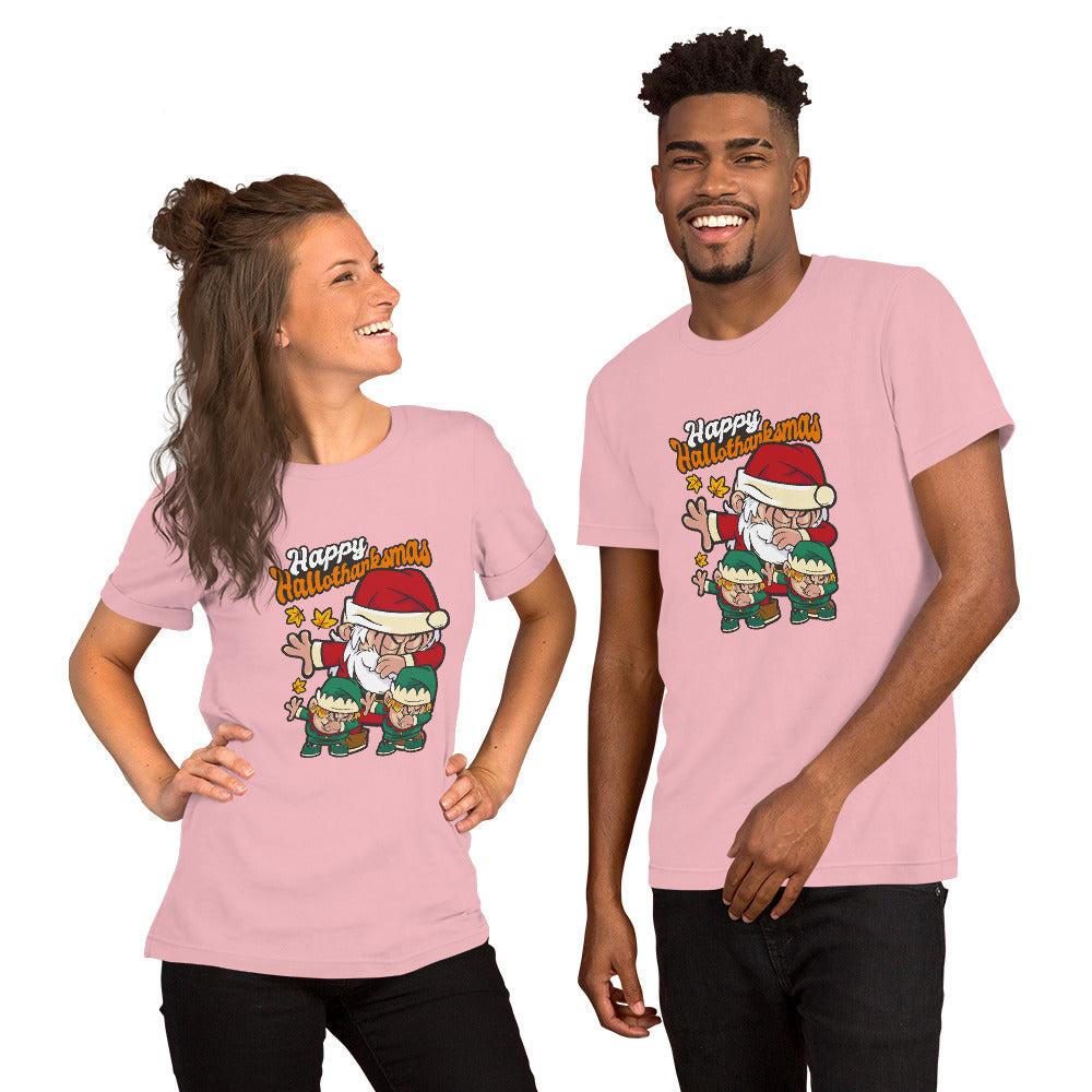 Happy Hallothanksmas T-Shirt - Funny Foundry