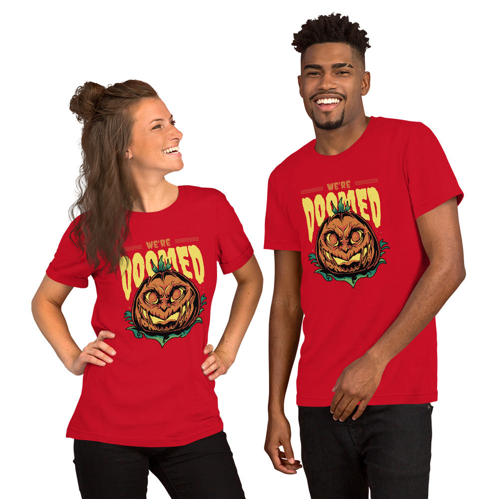 Halloween Pumpkin Doomed T-Shirt - Funny Foundry