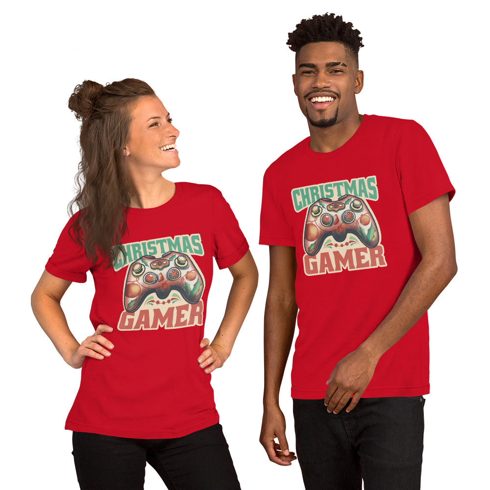 Joystick Christmas T-Shirt - Funny Foundry