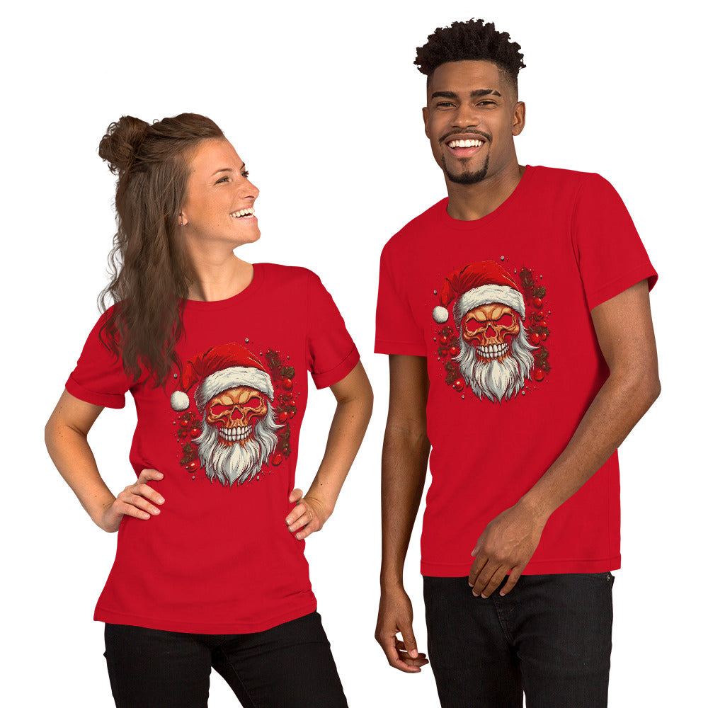 Skull Santa T-Shirt - Funny Foundry