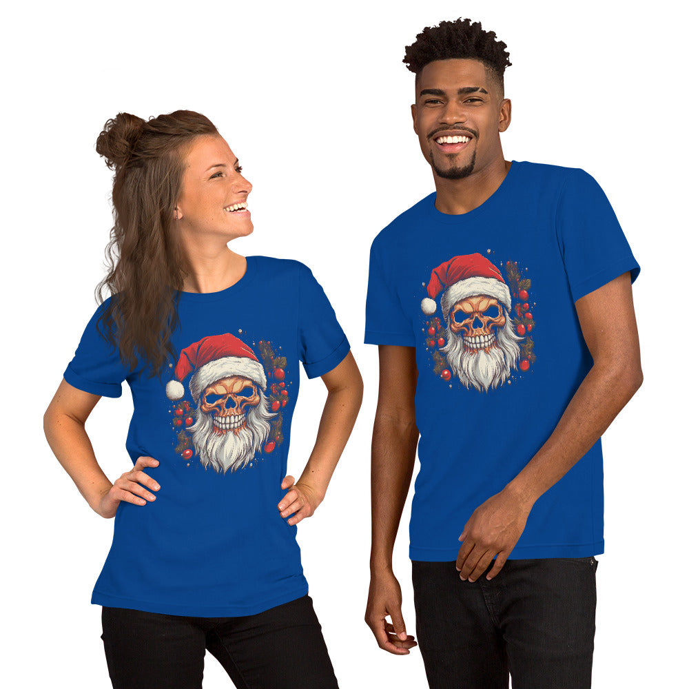 Skull Santa T-Shirt - Funny Foundry