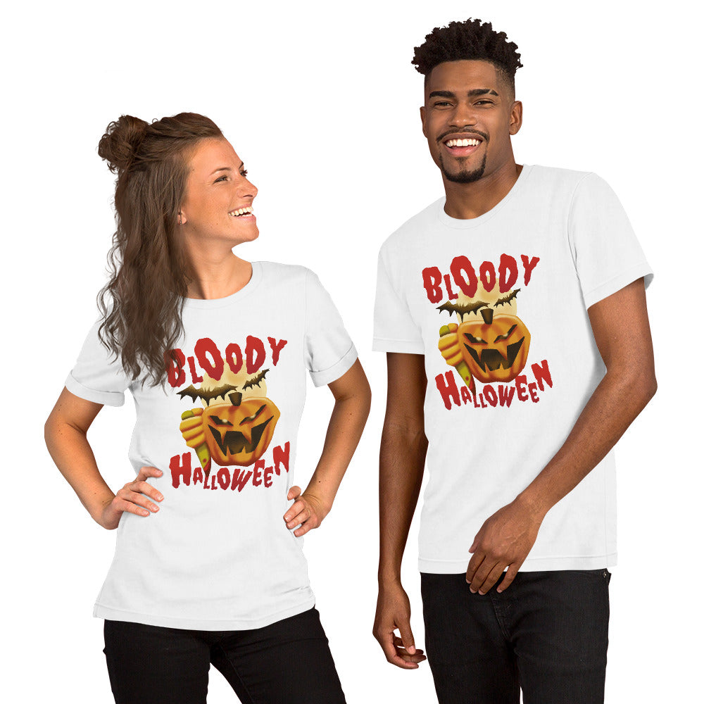 Bloody Halloween Pumpkin T-Shirt - Funny Foundry