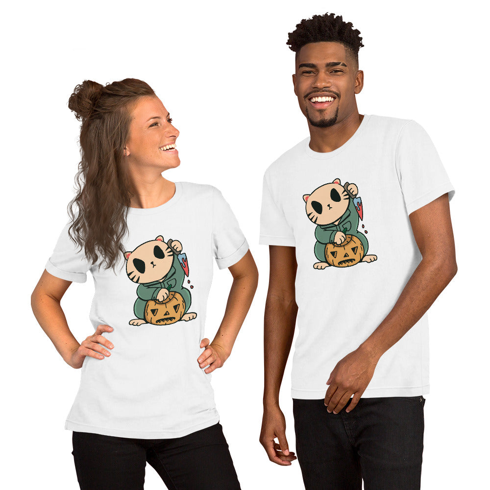 Halloween Lucky Cat T-Shirt - Funny Foundry