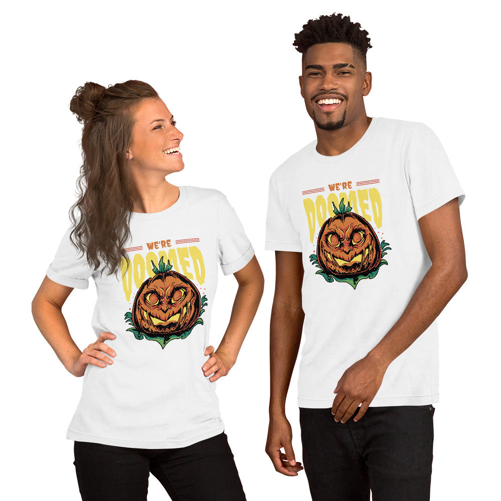 Halloween Pumpkin Doomed T-Shirt - Funny Foundry