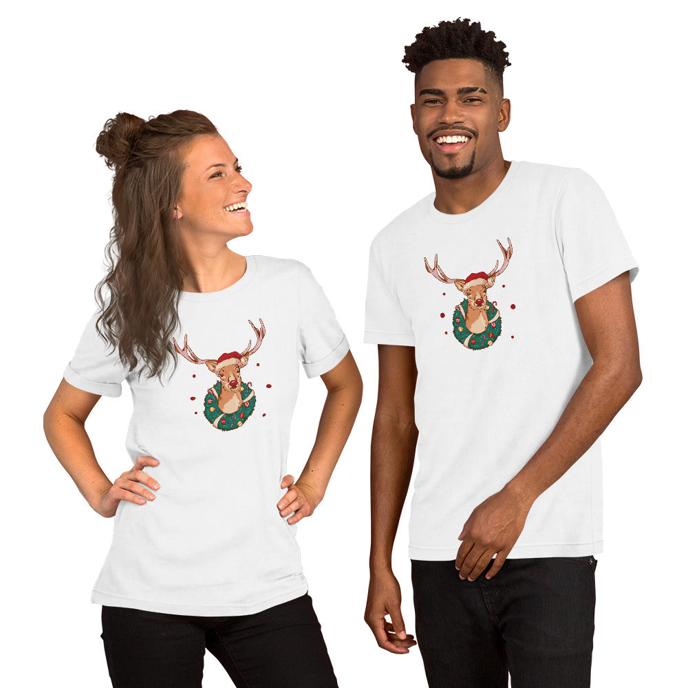 Christmas Deer T-Shirt - Funny Foundry