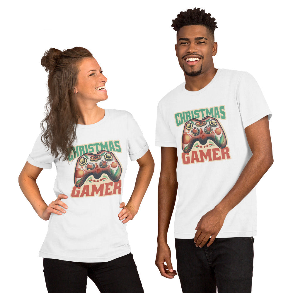 Joystick Christmas T-Shirt - Funny Foundry