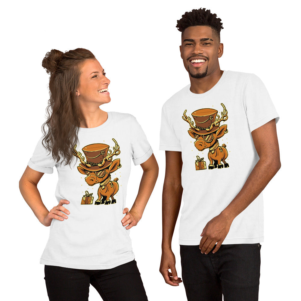 Reindeer Christmas T-Shirt - Funny Foundry