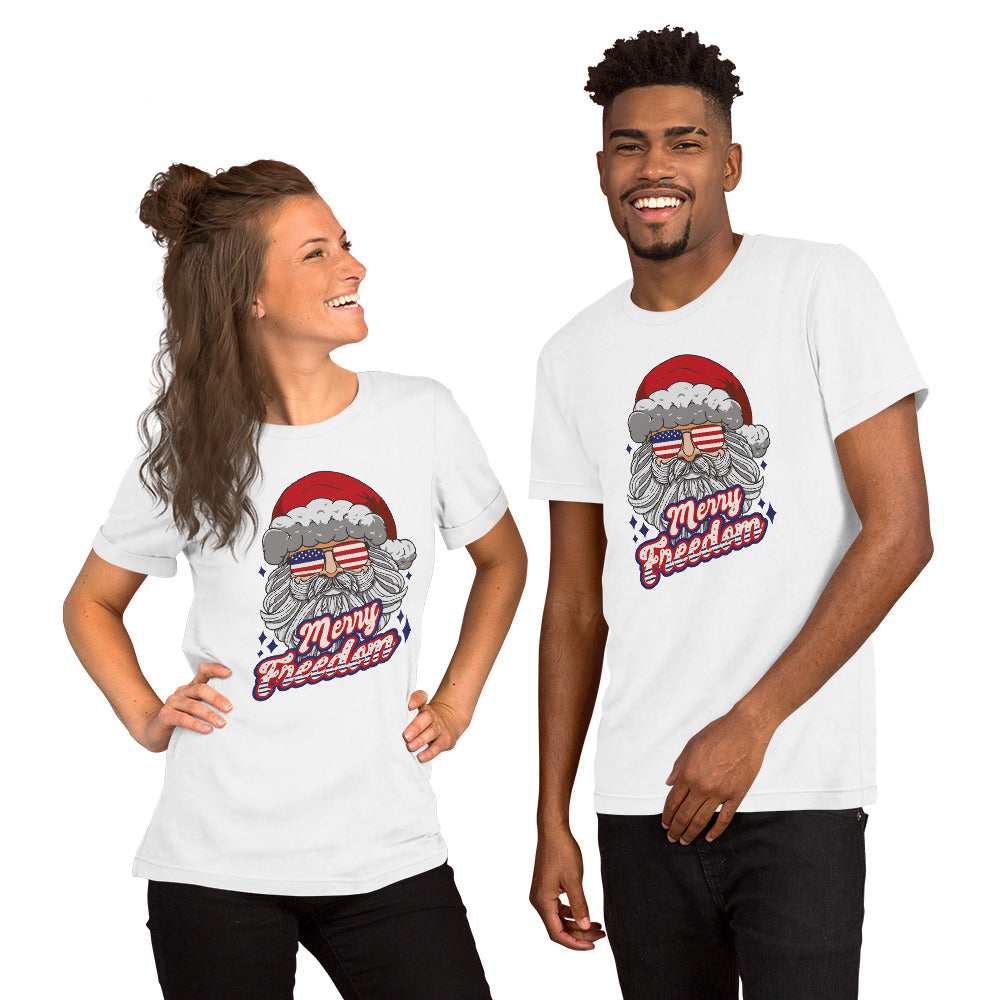 Santa Freedom T-Shirt - Funny Foundry