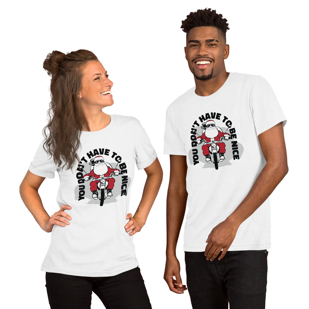 Santa Motobike T-Shirt - Funny Foundry