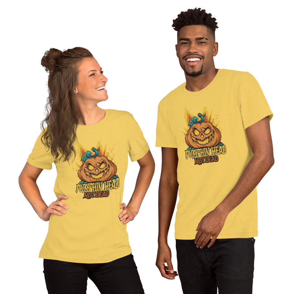 Halloween Pumpkin Head T-Shirt - Funny Foundry