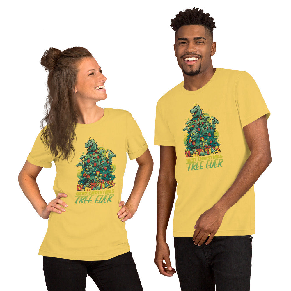 Dino Christmas Tree T-Shirt - Funny Foundry